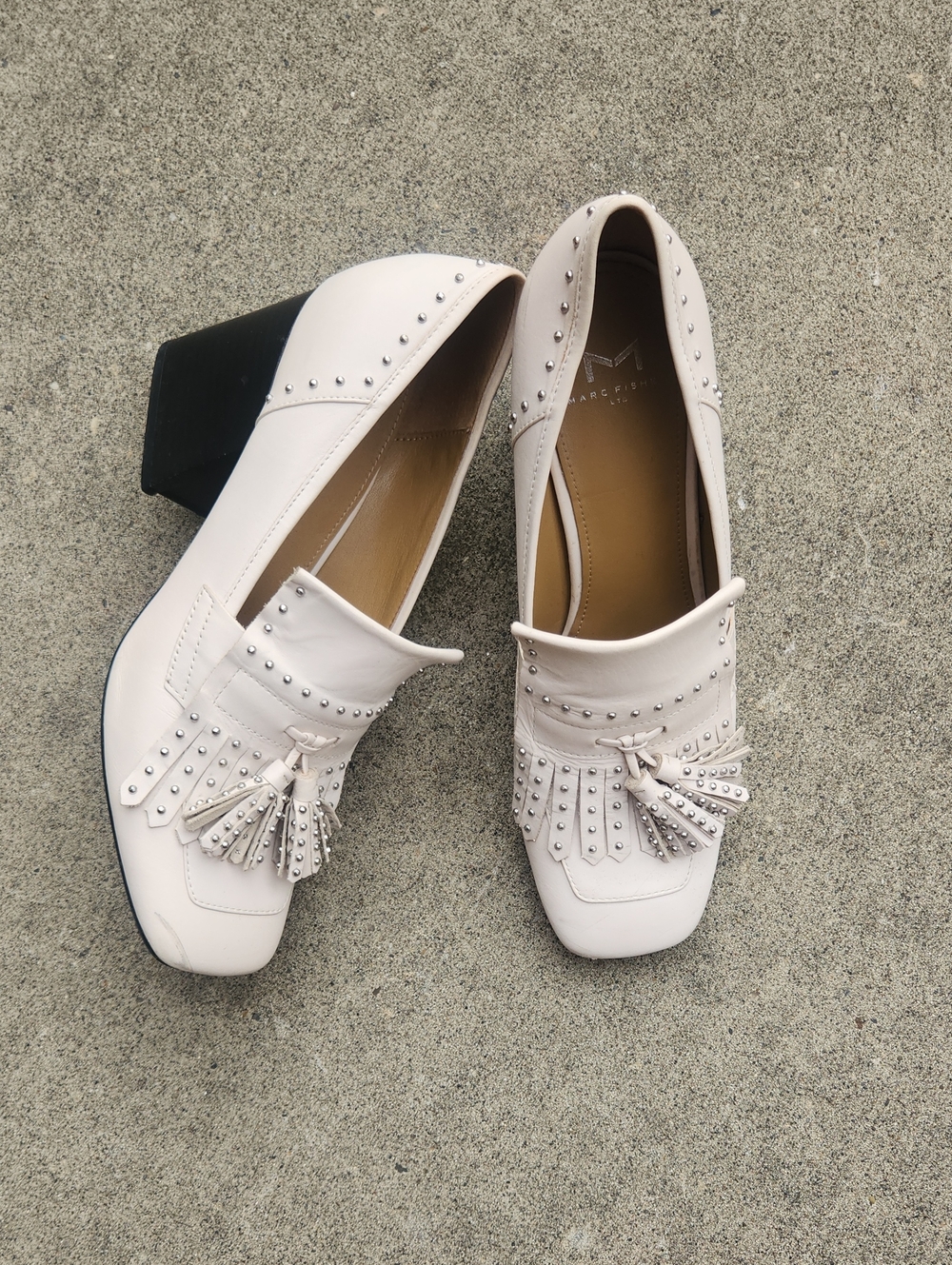 Studded Tassel Loafers by Marc Fisher